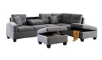 1311 Sectional Sofa with Drop Tray and FREE Ottoman Storage