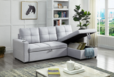 Harlton Sectional Sofa Bed with Storage Chaise