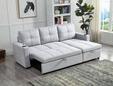 Harlton Sectional Sofa Bed with Storage Chaise