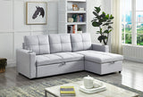 Harlton Sectional Sofa Bed with Storage Chaise