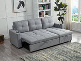 Harlton Sectional Sofa Bed with Storage Chaise