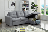 Harlton Sectional Sofa Bed with Storage Chaise