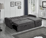 Romille Sectional Sofa Bed with Storage Chaise