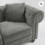 Valencia Abruzzo Velvet Chesterfield Sofa