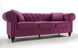 Valencia Abruzzo Velvet Chesterfield Sofa