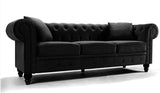 Valencia Abruzzo Velvet Chesterfield Sofa