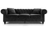 Valencia Abruzzo Velvet Chesterfield Sofa
