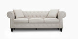 Valencia Abruzzo Velvet Chesterfield Sofa