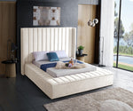 Harlow Contemporary Design Bed with Storage Benches