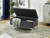 Leane Velvet Storage Bench