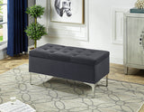 Leane Velvet Storage Bench
