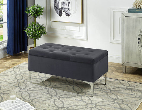 Leane Velvet Storage Bench