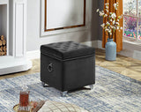 Remy Velvet Storage Ottoman