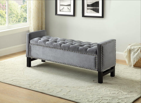 Lana Velvet Storage Bench