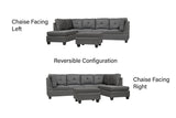 2327 GREY SECTIONAL REVERSIBLE CHASE
